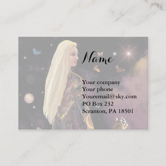 Magic Crystal Business Card (Front)