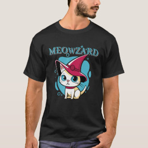 Magic Cute Cat Kitten Wizard T-Shirt
