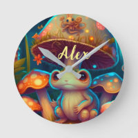 Magic cute frog mushroom