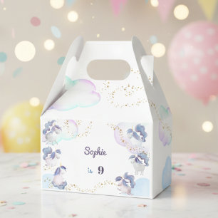 Magic cute unicorns kids birthday favor box