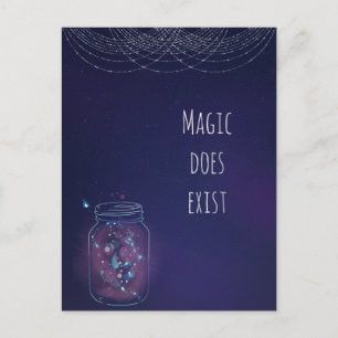 Magic Does Exist FireFly Jar Postcard