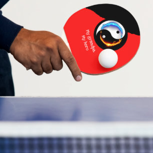 Magic Dragon fantasy art Ping Pong Paddle