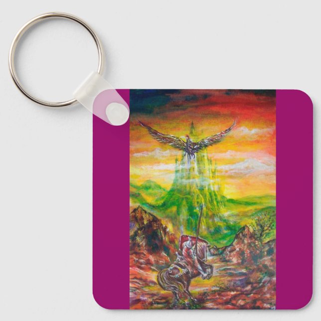 MAGIC DUEL BETWEEN BRADAMANT AND NEGROMANCER KEYCHAIN (Front)