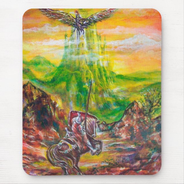 MAGIC DUEL BETWEEN BRADAMANT AND NEGROMANCER MOUSE PAD (Front)