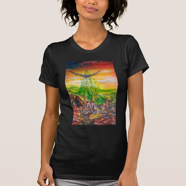MAGIC DUEL BETWEEN BRADAMANT AND NEGROMANCER T-Shirt (Front)