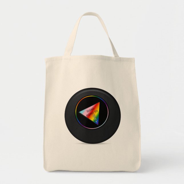 Magic Eight Ball Pride Tote Bag (Front)