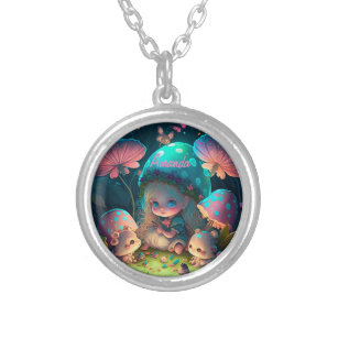 Magic elf moments            silver plated necklace
