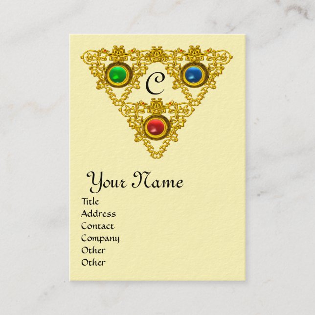 MAGIC ELFIC TALISMAN 2 MONOGRAM BUSINESS CARD (Front)