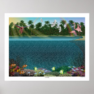 Magic Eye® 3D "Coral Reef" Poster 20" x 16"