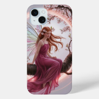 Magic Fairy Among Cherry Flowers - Illustration d iPhone 15 Mini Case