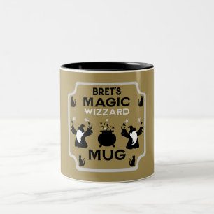 Magic Fantasy Wizard Gift Two-Tone Coffee Mug