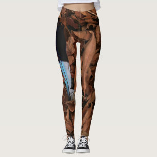 Magic Feather on Baobab Leaves Leggings
