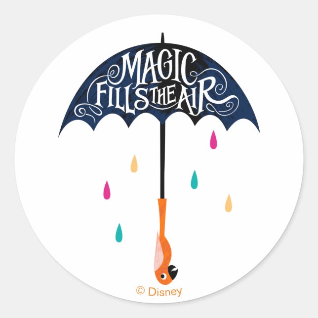 Magic Fills the Air Classic Round Sticker (Front)