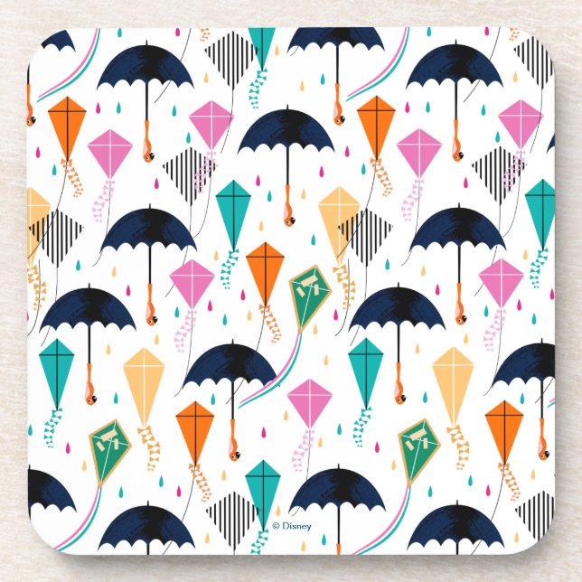 Magic Fills the Air Kite Pattern Coaster (Front)