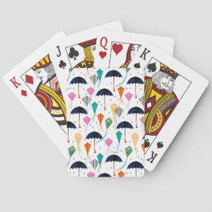 Magic Fills the Air Kite Pattern Playing Cards