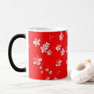 Magic Fleurs joyeuses - Rouge - Belle Mug de café