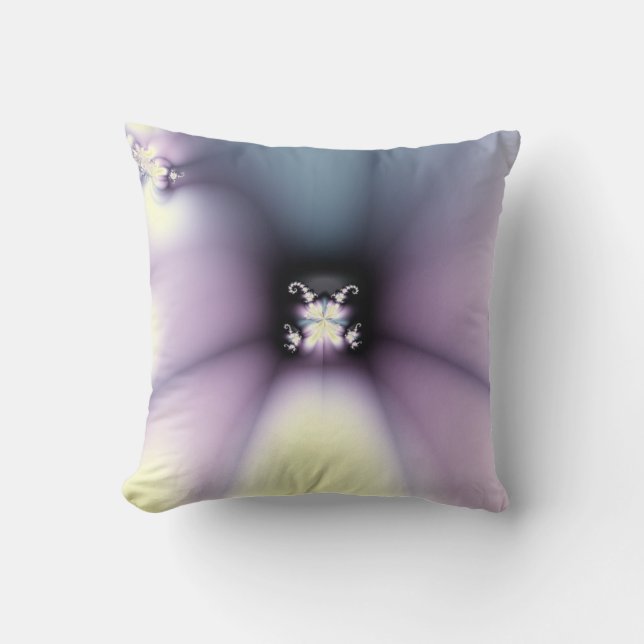 Magic Flower Throw Pillow (Front)