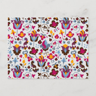 Magic flowers postcard