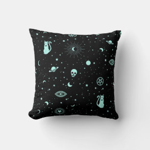 Magic Fluo Universe Throw Pillow