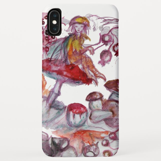 MAGIC FOLLET OF MUSHROOMS Red White Floral Fantasy Case-Mate iPhone Case (Back)