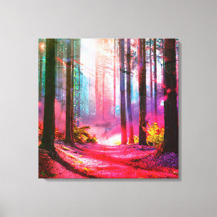 Magic forest ambient canvas print