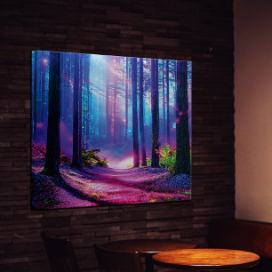 Magic forest ambient  canvas print