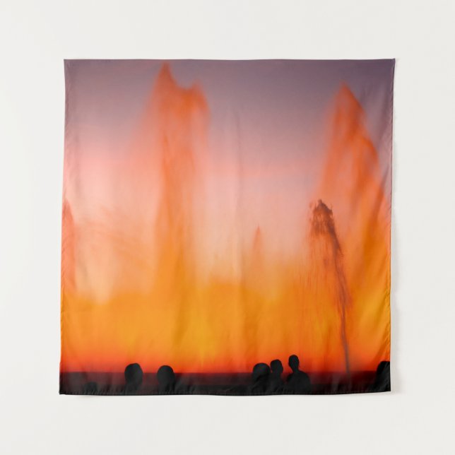 Magic Fountain of Montjuic, Barcelona, Spain. Nigh Tapestry (Front)