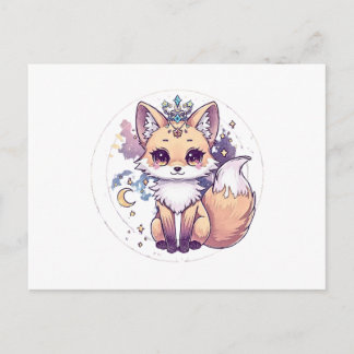 Magic Fox — Mini Astral Animal Postcard