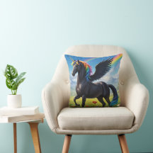 Magic Friesenpferd Alicorn Kissen