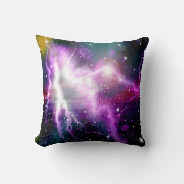 Magic Galaxy 7 Throw Pillow (Front)