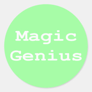 Magic Genius Gifts Classic Round Sticker