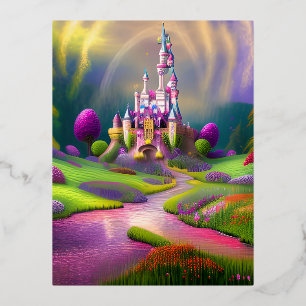 Magic Graphic Foil Holiday Postcard