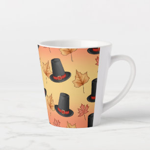 Magic Hat and Autumn Leaves Latte Mug