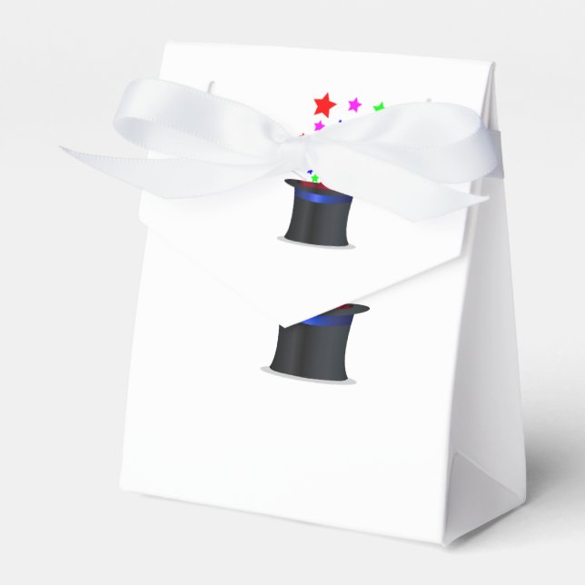Magic Hat And Wand Favor Box (Front Side)