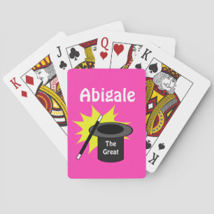 Magic Hat Personalized Playing Cards