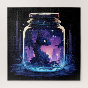 Magic in a Jar - Cute Dragon Jigsaw Puzzle