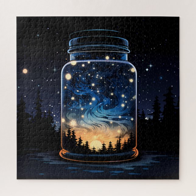 Magic in a Jar - Forest Stars Jigsaw Puzzle (Vertical)