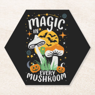 Magic in Every Mushroom! Paper Coaster