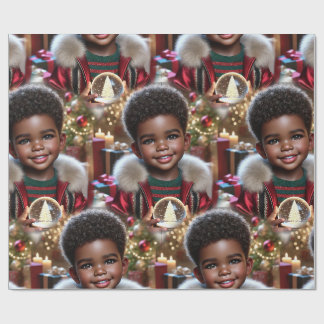 Magic in His Hands: A Christmas Spark Wrapping Paper