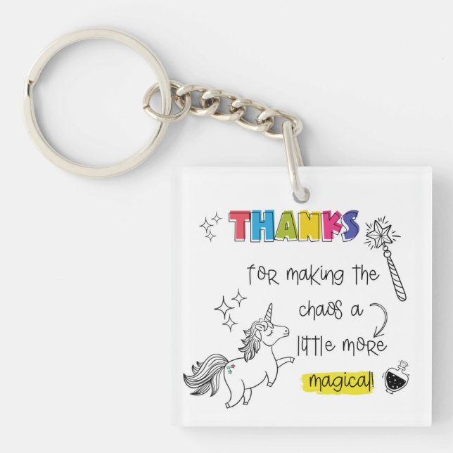Magic in the Chaos SEND teacher Gift Keychain (Front)