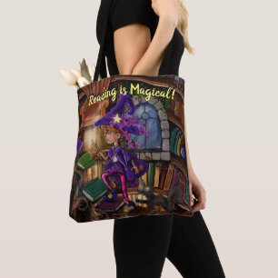 Magic In the Library 'Reading is Magical'  Tote Bag