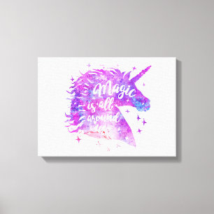 Magic is all around us - Choose background colour Canvas Print