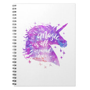 Magic is all around us - Choose background colour Notebook