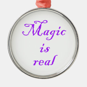 Magic is real-premium round ornament