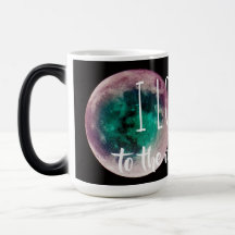 Je t'aime sur la lune et le dos Morphed Mug