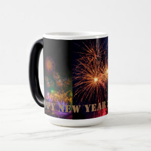 Magic Joyeux Nouvel An Mug à café à deux tons