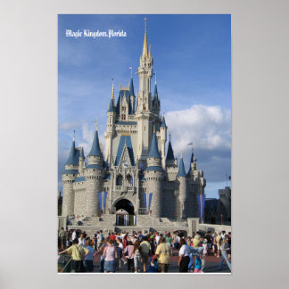 Magic Kingdom Florida , Disney World Castle Poster