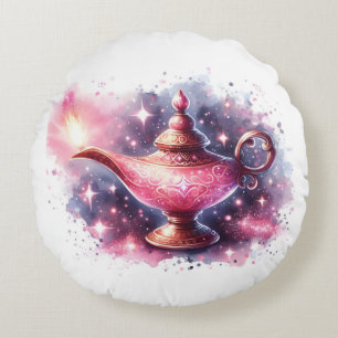 magic lamp round pillow
