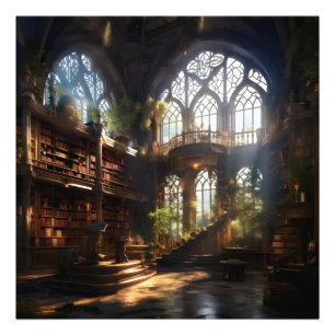 Magic Library Photo Print