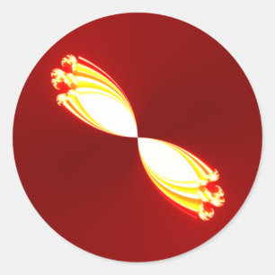 magic light tulips classic round sticker